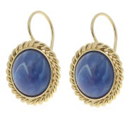 Dorados efecto cuerda para cabujón base plana 12 mm - Dorado con oro fino x2