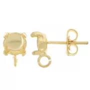 Ganchos pendientes 1028/1088 6 mm - Dorado x2
