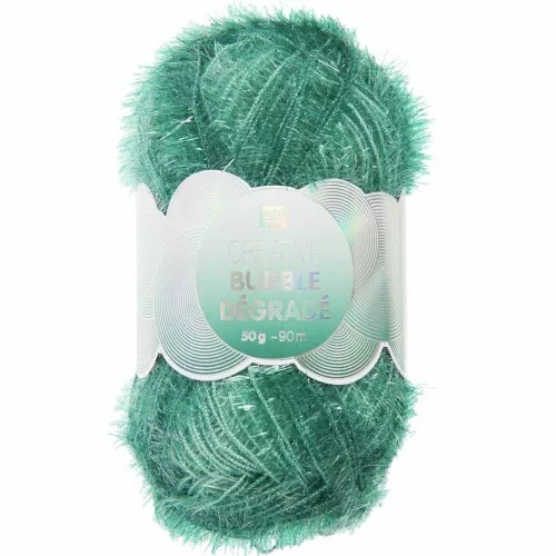 Creative Bubble - Hilo de ganchillo para esponja tawashi - Degradado Ivy x1