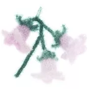 Creative Bubble - Hilo de ganchillo para esponja tawashi - Tono lila claro x1