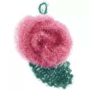 Creative Bubble - Hilo de ganchillo para esponja tawashi - Degradado rojo x1