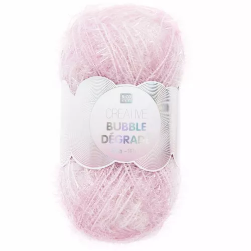 Creative Bubble - Hilo de ganchillo para esponja tawashi - Degradado rosa x1
