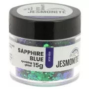 Paillettes en flacon - Jesmonite - Bleu Saphir x15g