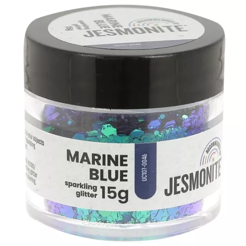 Purpurina en un frasco - Jesmonite - Azul marino x15g