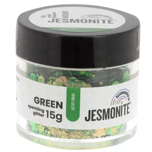 Purpurina en botella - Jesmonite - Verde x15g