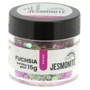 Purpurina en un frasco - Jesmonite - Fucsia x15g