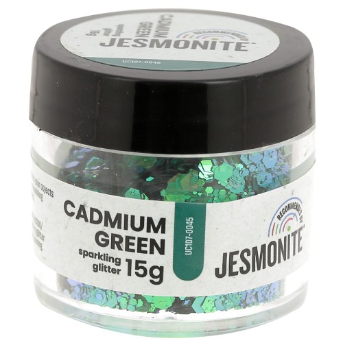 Purpurina en frasco - Jesmonite - Verde cadmio x15g