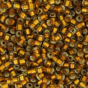 Miyuki Delica 11/0 DB1682 - Silver Lined Glazed Dark Honey x8g