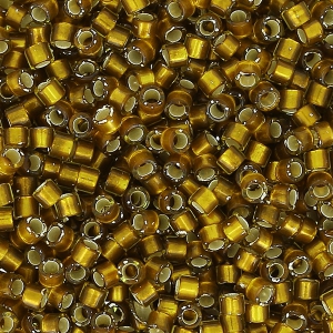 Miyuki Delica 11/0 DB1681 - Silver Lined Glazed Dark Saffron x8g
