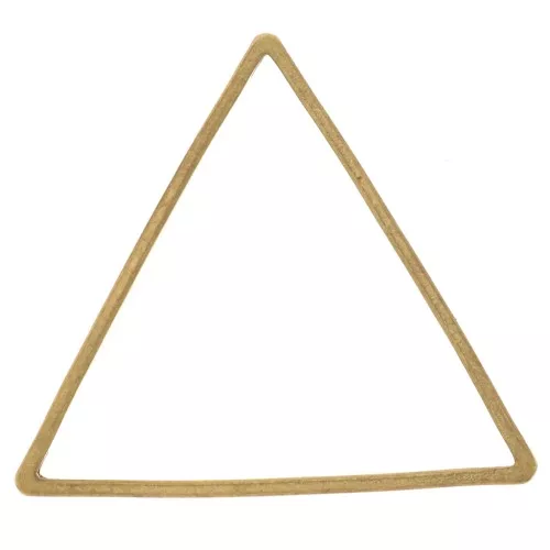 Anillo triangular de montaje y tejido 17x20 mm - Latón sin tratar x1