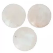 Cabuchón redondo 25 mm Piedra de luna x1