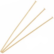 Clavos cabeza plana 40x0,7 mm - Fabricación europea - Dorado x25