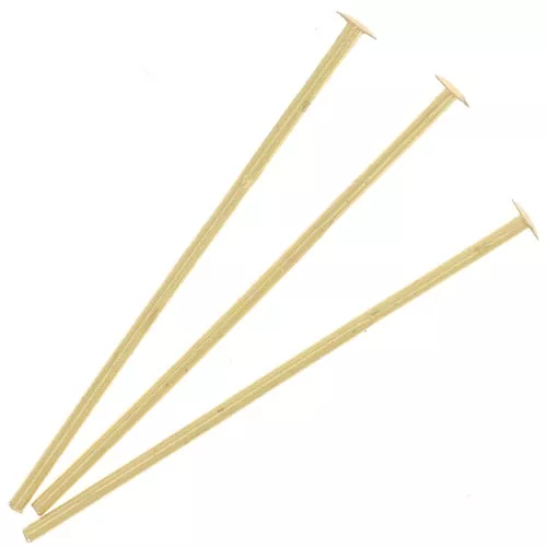 Clavos cabeza plana 25x0,7 mm - Fabricación europea - Dorado x25