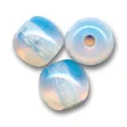 Cuentas redondas 3 mm White Opal x50