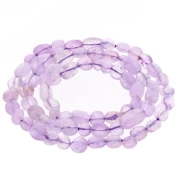 Amatista - Perles nuggets irréguliers 5 - 6 mm pierre gemme - Light amethyst x40cm Perles nuggets irréguliers 5 - 6 mm pierre gemme - Light amethyst x40cm