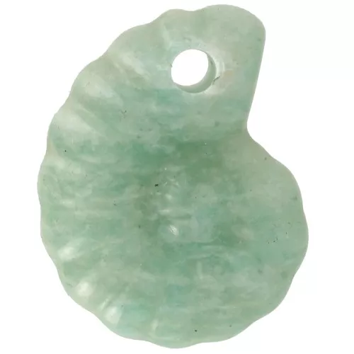 Colgante Concha Espiral 20x16 mm - Amazonita x1