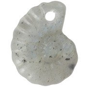Colgante de piedra preciosa Concha Espiral 20x16 mm - Labradorita x1|raw }}