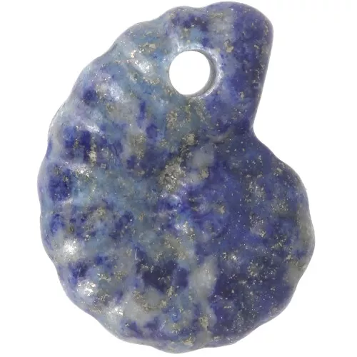 Colgante Concha Espiral 20x16 mm gema - Lapislázuli x1