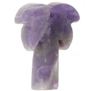 Colgante palmera 28x22 mm gema - Amatista x1