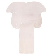 Colgante palmera 28x22 mm piedra preciosa - Cuarzo Rosa x1|raw }}