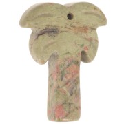 Colgante palmera 28x22 mm gema - Unakita x1