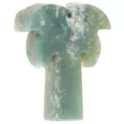 Colgante palmera 28x22 mm gema - Agata india x1