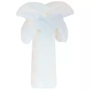 Colgante palmera 28x22 mm en imitación piedra preciosa - Opalita x1