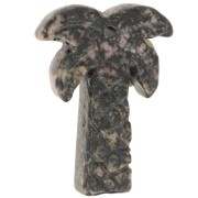 Colgante palmera 28x22 mm gema - Rodonita x1