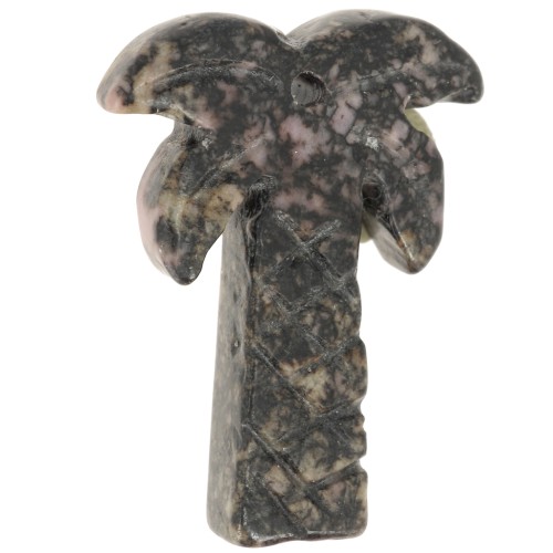 Colgante palmera 28x22 mm gema - Rodonita x1