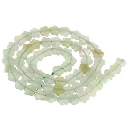 Cuentas flor de 6mm en gema - Jade x 38cm