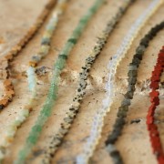 6mm Flor cuentas de piedras preciosas - jaspe dálmata x38cm