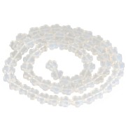 Cuentas flor de 6mm en imitación piedra preciosa - Opalita x 38cm|raw }}