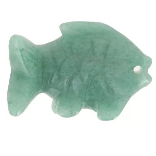 Colgante pez 20x31 mm - Aventurina x1