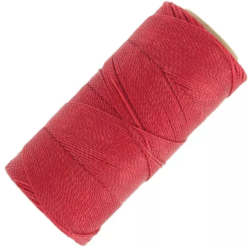 Bobina de hilo encerado Linhasita - Parfum Pitanga - 1 mm Rojo Cadmio (677) x168m