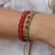 Bobina de hilo encerado Linhasita para micro macramé 0,35 mm - Greige (04) x448m