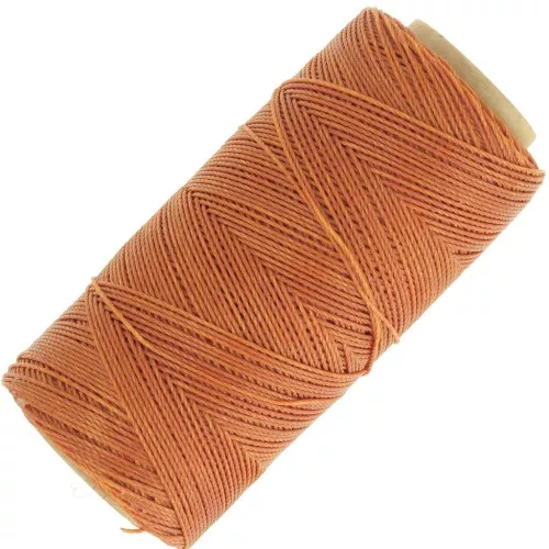 Bobina de hilo encerado Linhasita para micro macramé 0,75 mm - Ámbar (388) x228m