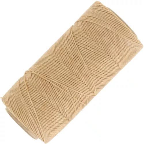 Bobina encerada Linhasita para micro macramé 0,75 mm - Beige Dorado (602) x228m