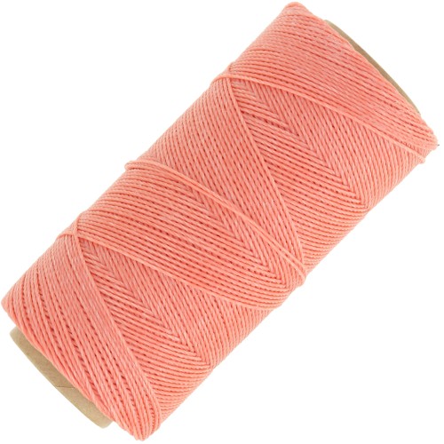 Bobina de hilo encerado Linhasita para micro macramé 0,75 mm - Coral (640) x228m