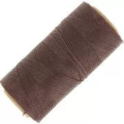 Bobina de hilo encerado Linhasita para micro macramé 0,75 mm - Cacao (667) x228m