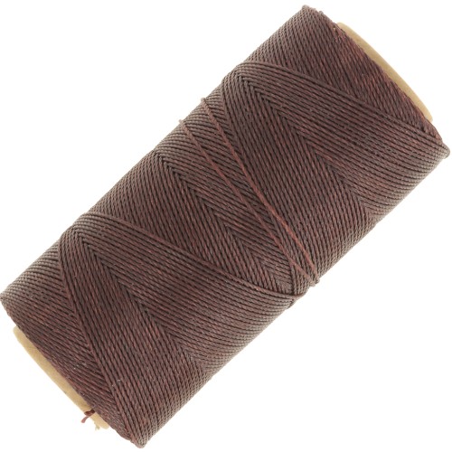 Bobina de hilo encerado Linhasita para micro macramé 0,75 mm - Cacao (667) x228m