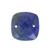 Separador cuadrado facetado 2 agujeros 10 mm Lapis lazuli x1|raw }}