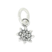 Dije Edelweiss 9.5 mm de Plata Sterling 925 x1
