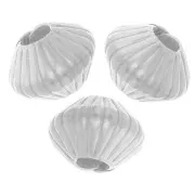 Abalorios aplanados 6x5 mm - Plata 925 x10