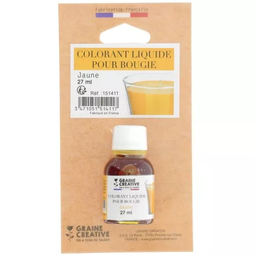 Colorante líquido para vela Amarillo x27ml