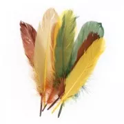 Surtido de plumas de oca 15 cm Otoño x20g