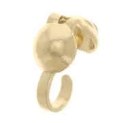 Pajaritas 4 mm - 3 micras chapadas en oro x4