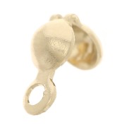 Pajaritas de 4 mm con anilla cerrada - 3 micras chapado en oro x4