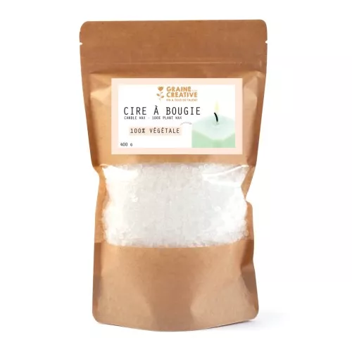 Cera para vela vegetal natural x400g