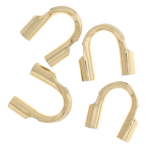 Protectores del hilo 0,7 mm - Dorado 3 micras x6