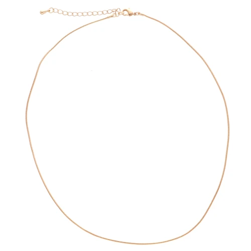 Cadena serpentina 1,1 mm - Dorado con oro fino x42cm